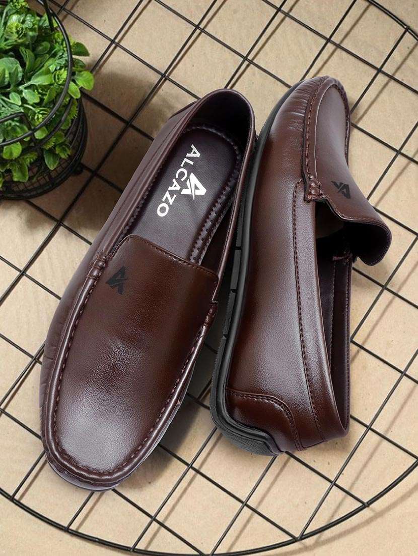 men brown slip on loafer - 21459965 - Zoom Image - 0