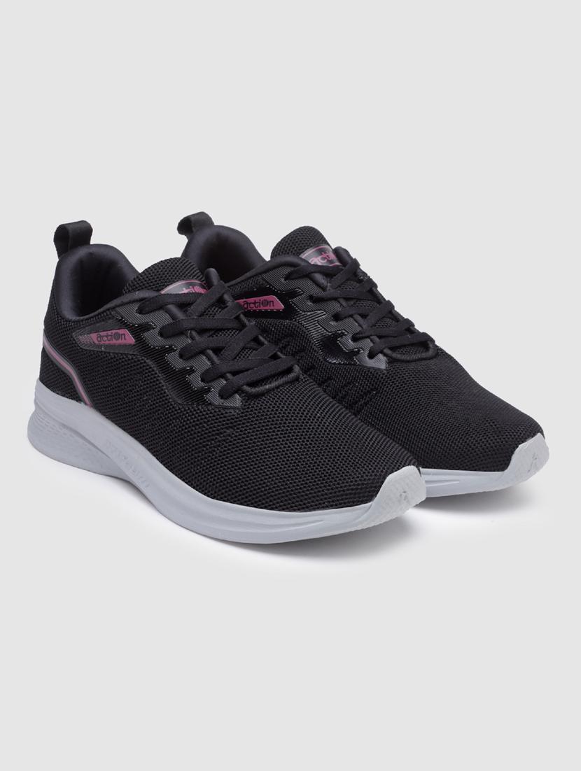 women solid lace-up sports shoes - 21460338 - Standard Image - 1