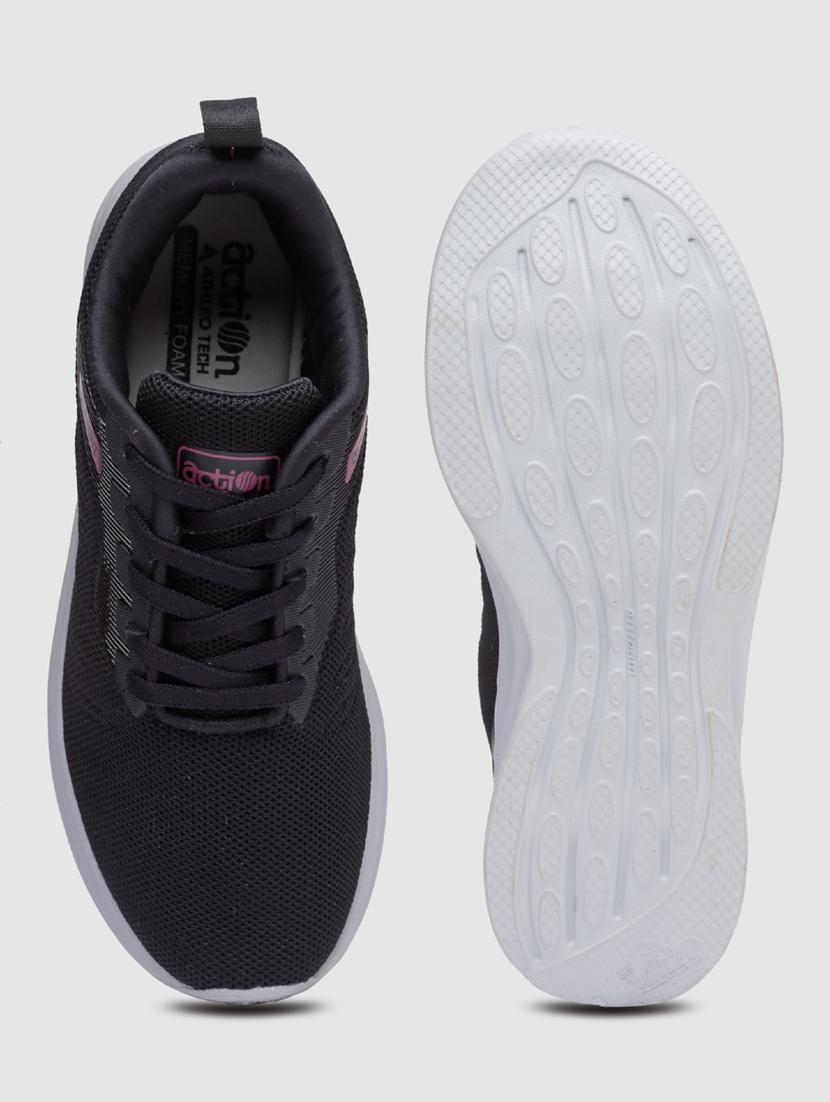 women solid lace-up sports shoes - 21460338 - Standard Image - 4