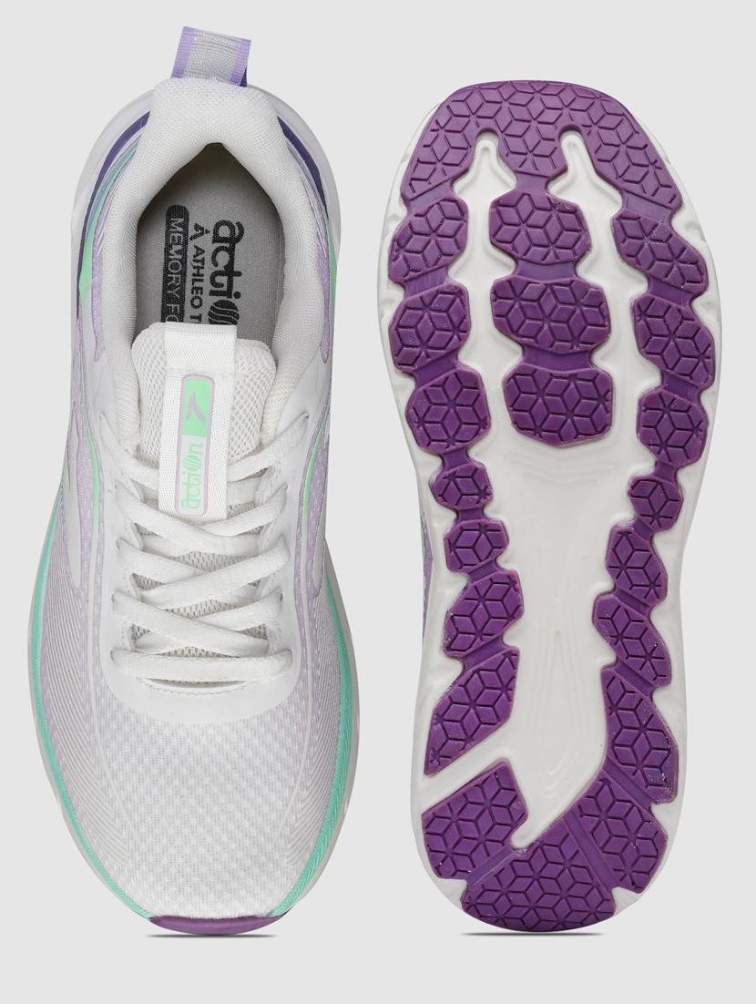 women solid lace-up sports shoes - 21460380 - Standard Image - 4