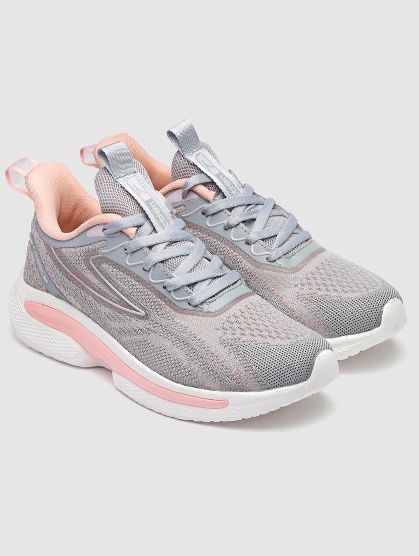 women solid lace-up sports shoes - 21460388 - Standard Image - 1