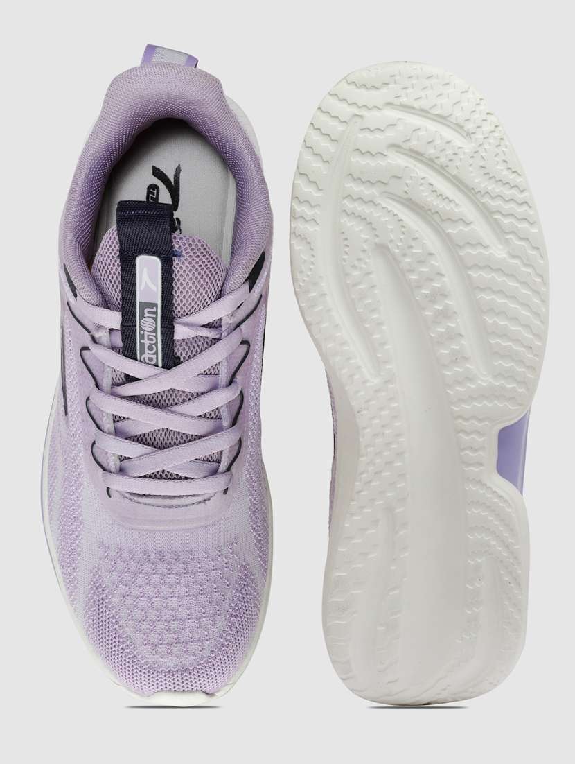 women solid lace-up sports shoes - 21460390 -  Standard Image - 4