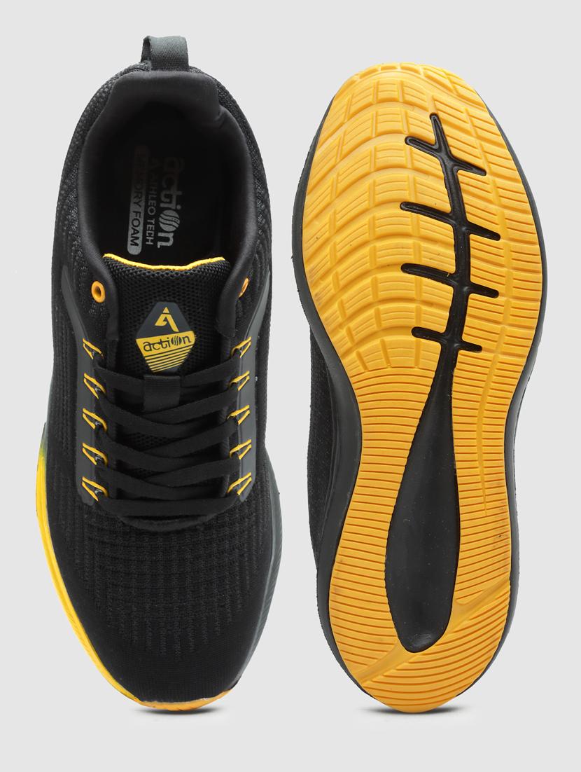 black mesh sport shoes - 21460538 - Standard Image - 4