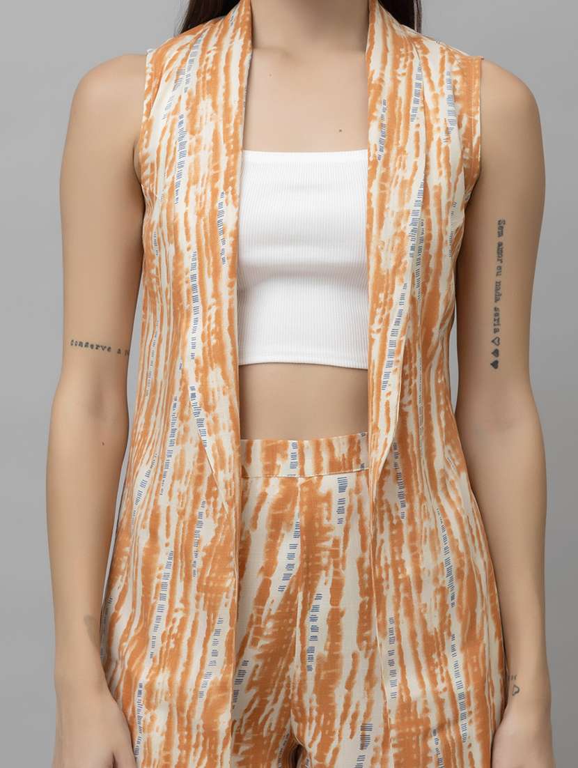 women printed top and shorts co-ord set - 21461040 -  Standard Image - 4