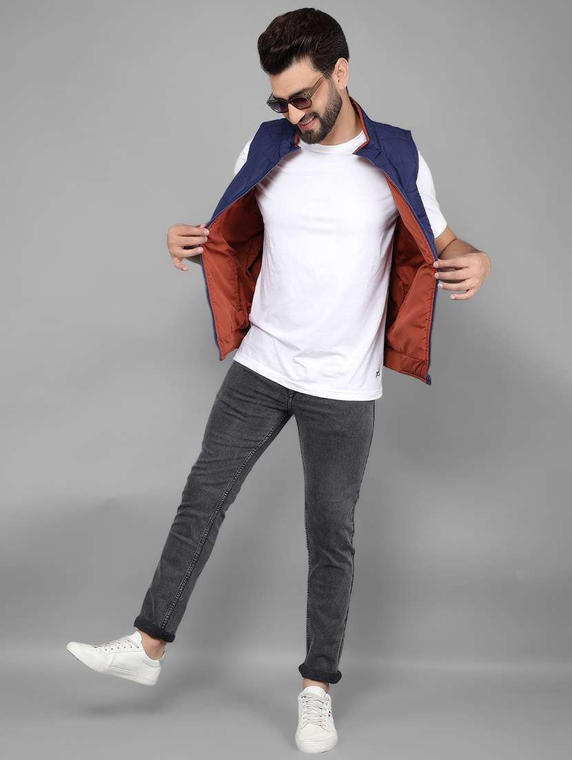 men mid rise plain jeans - 21461063 - Standard Image - 4