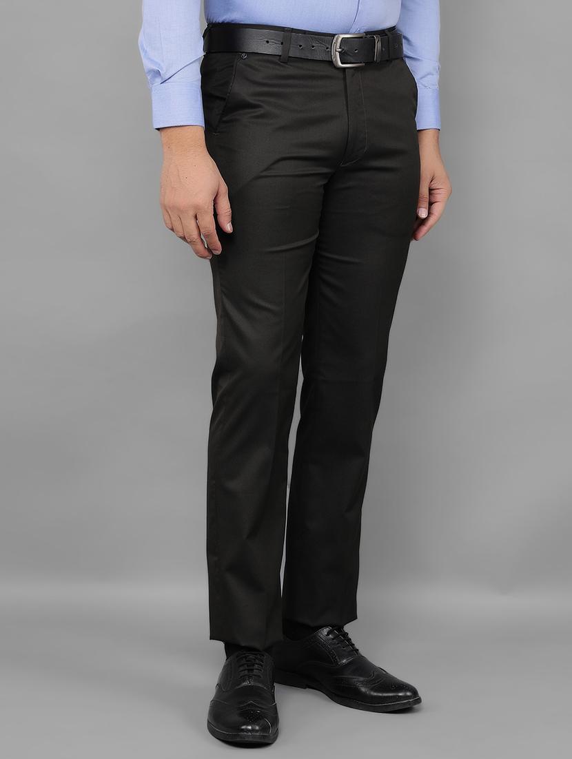 men mid rise solid flat front formal trouser - 21461073 -  Standard Image - 1