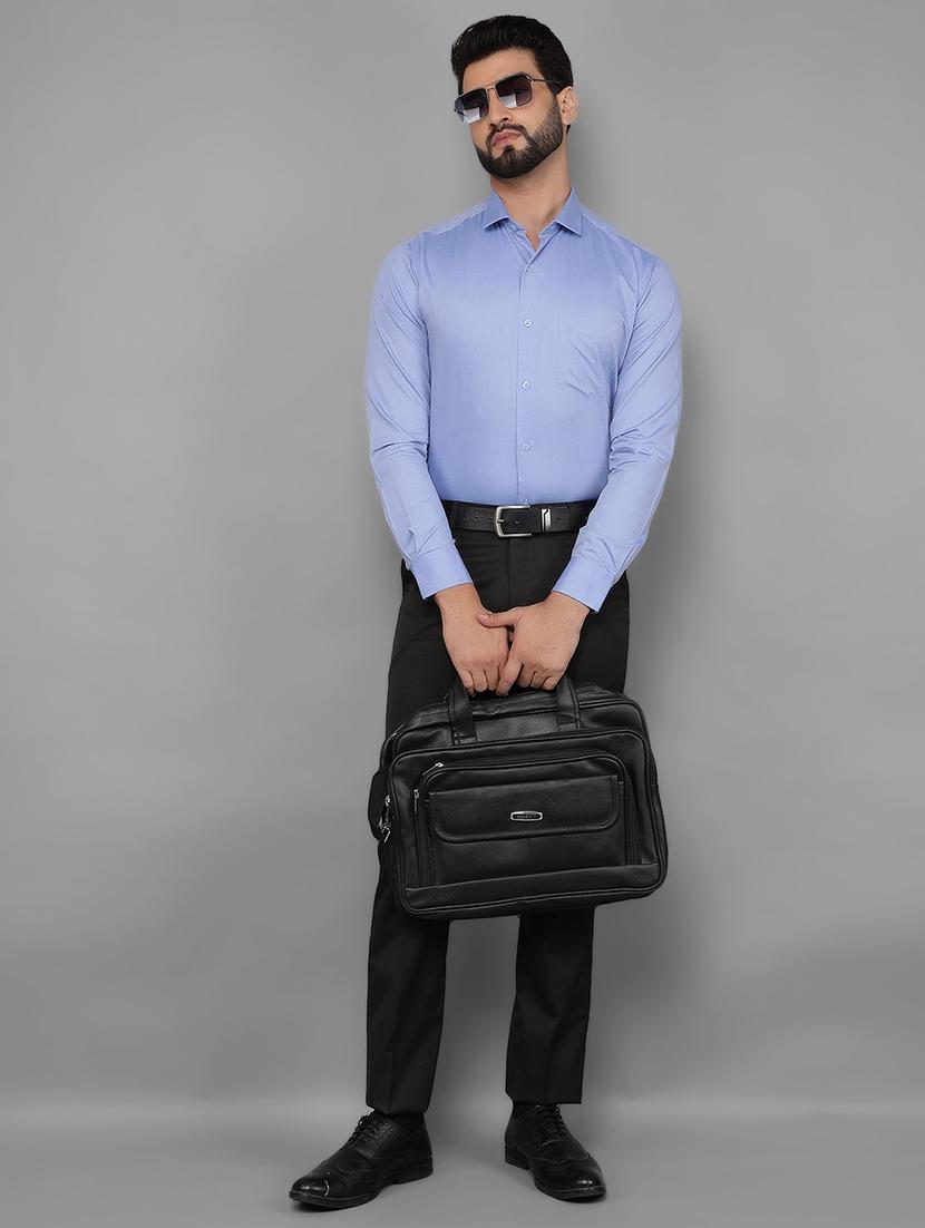 men mid rise solid flat front formal trouser - 21461073 - Standard Image - 4