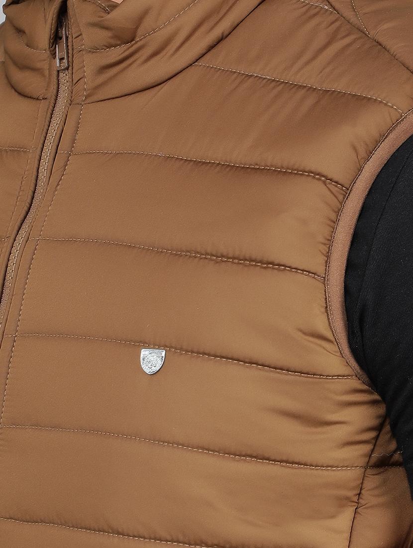 men sleeveless solid quilted jacket - 21461092 - Standard Image - 6