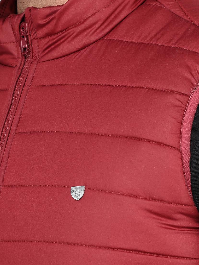 men sleeveless solid quilted jacket - 21461093 - Standard Image - 6