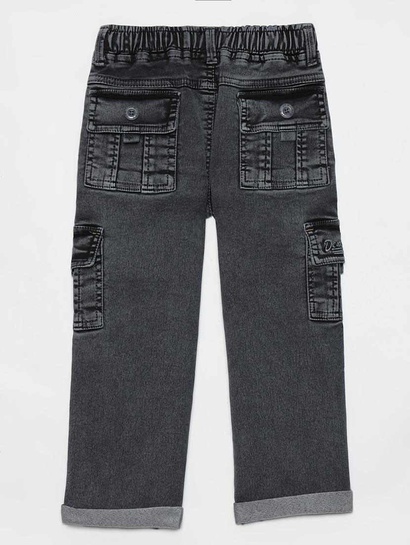 boys mid rise plain jeans - 21461160 - Standard Image - 1