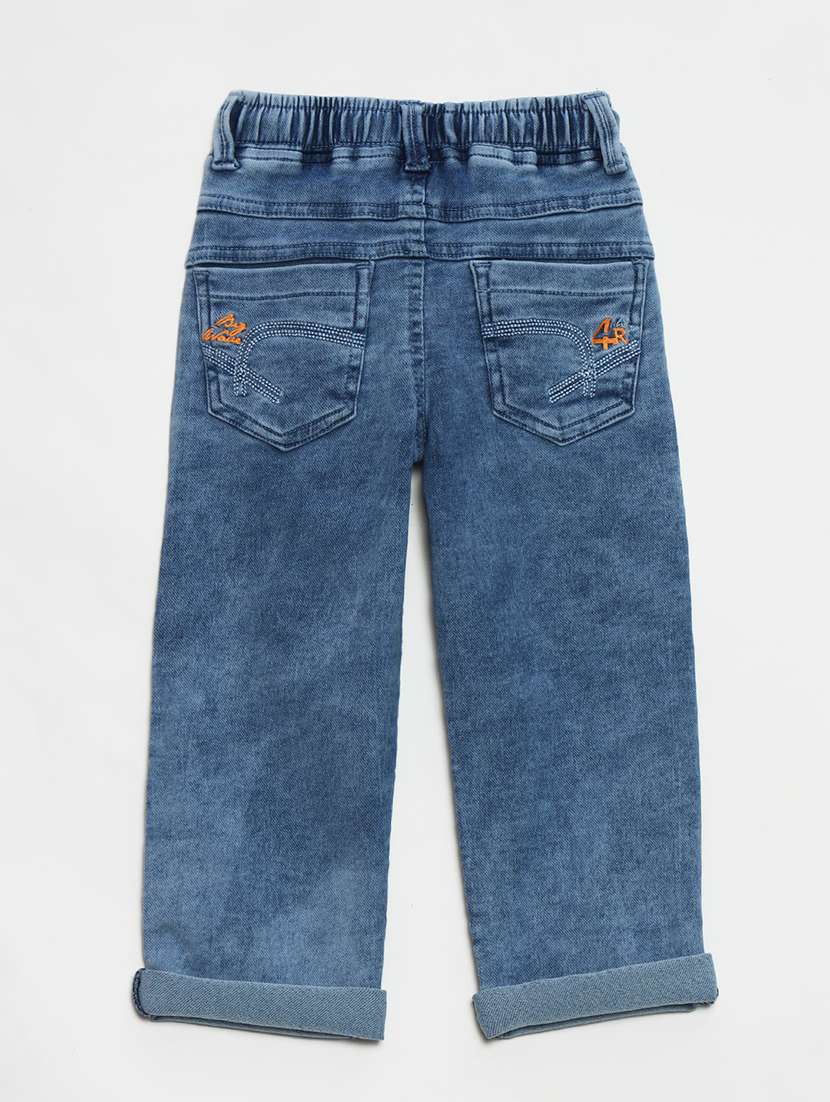 boys mid rise plain jeans - 21461162 -  Standard Image - 1