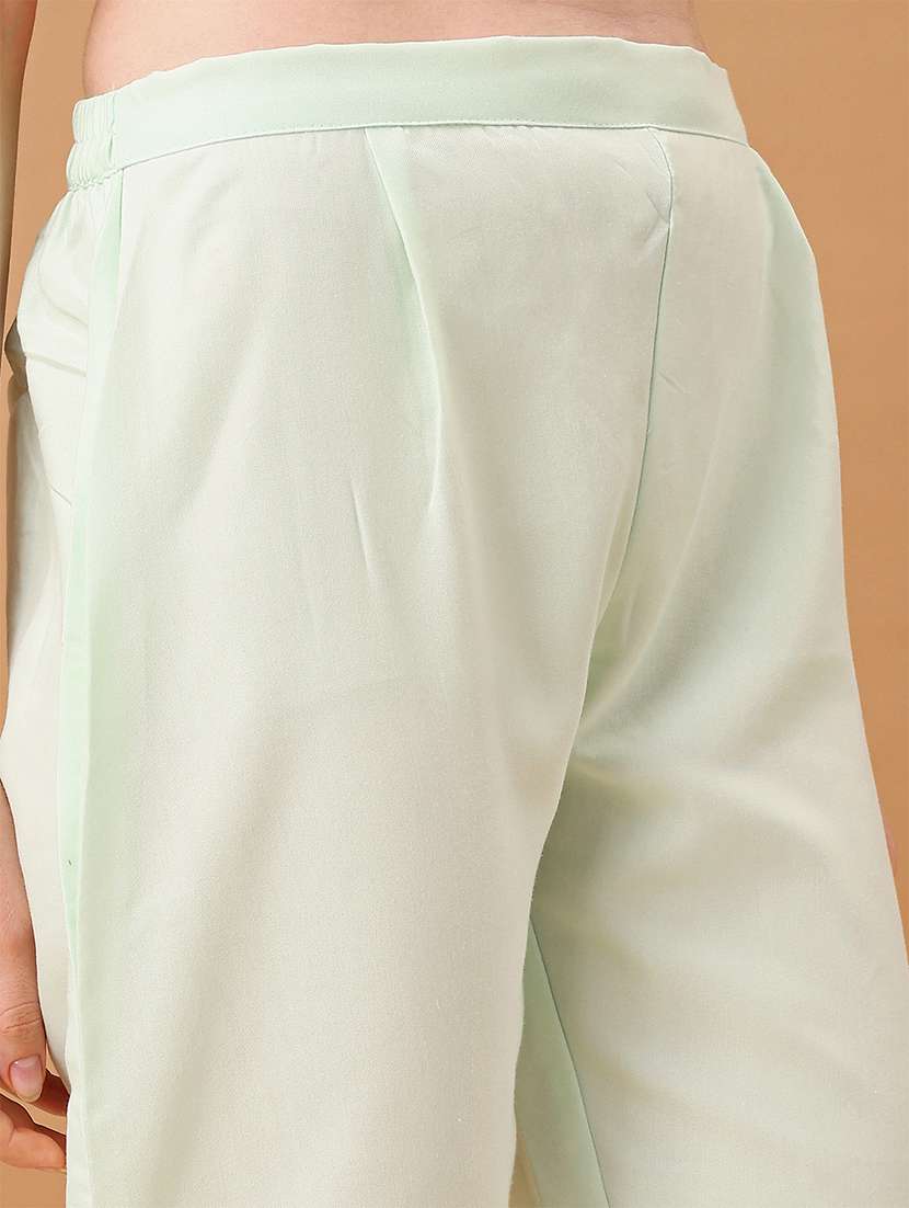 women neo mint kurta pant set with dupatta - 21461337 -  Standard Image - 6