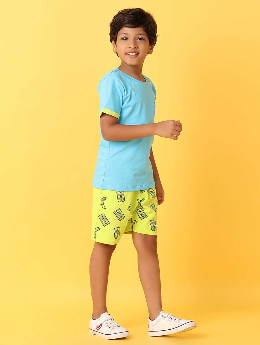 boys cotton shorts twin set - 21461380 -  Standard Image - 1