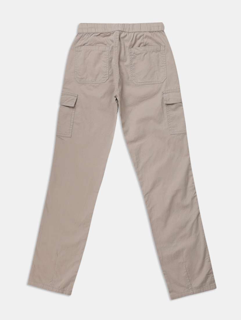 beige cotton cargos trouser - 21461388 -  Standard Image - 1