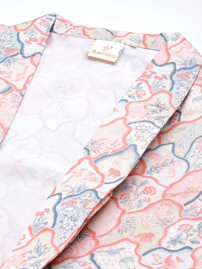 women printed top and trouser set - 21462123 -  Standard Image - 4