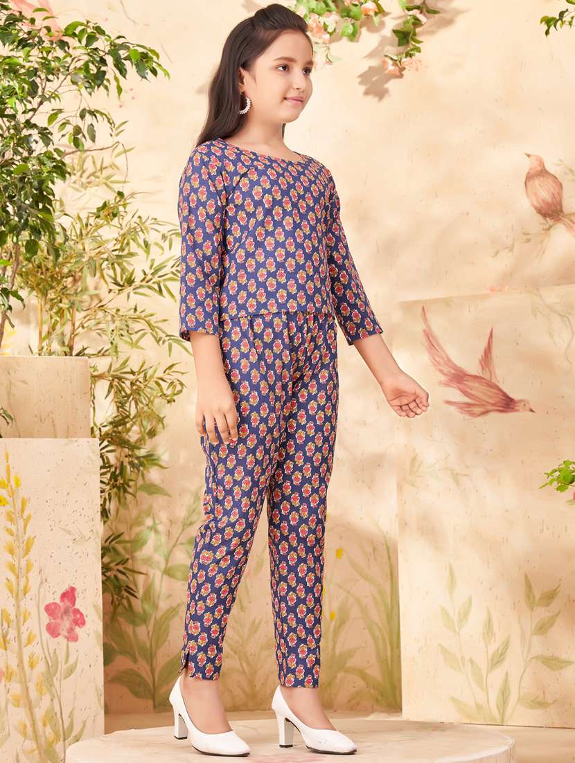 girls printed full length twin set - 21462186 -  Standard Image - 1