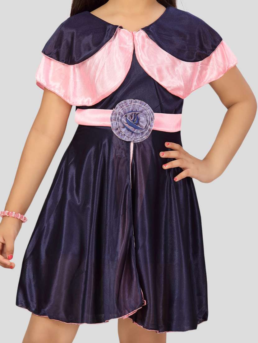 girls satin a-line frock - 21462251 -  Standard Image - 4