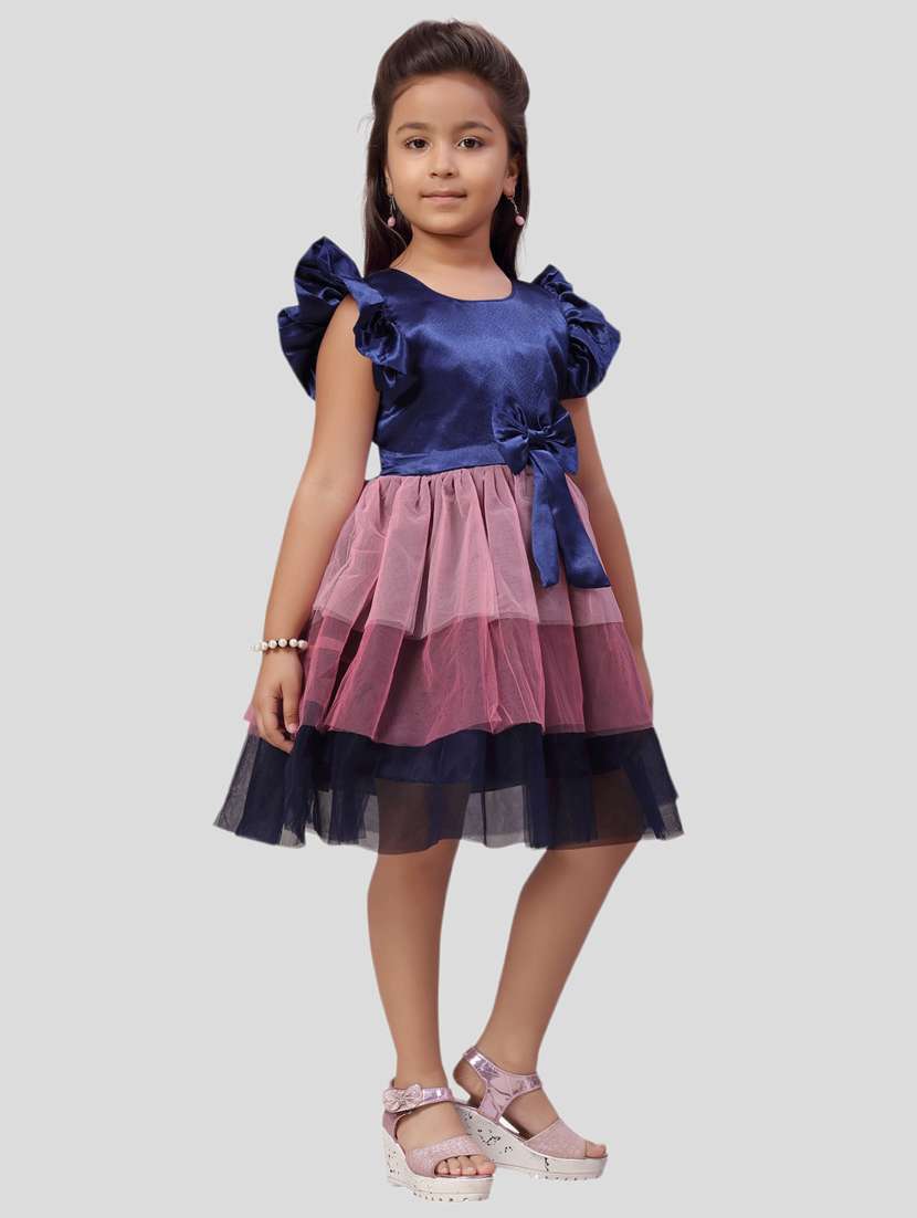 girl sleeveless party wear frock - 21462254 -  Standard Image - 1
