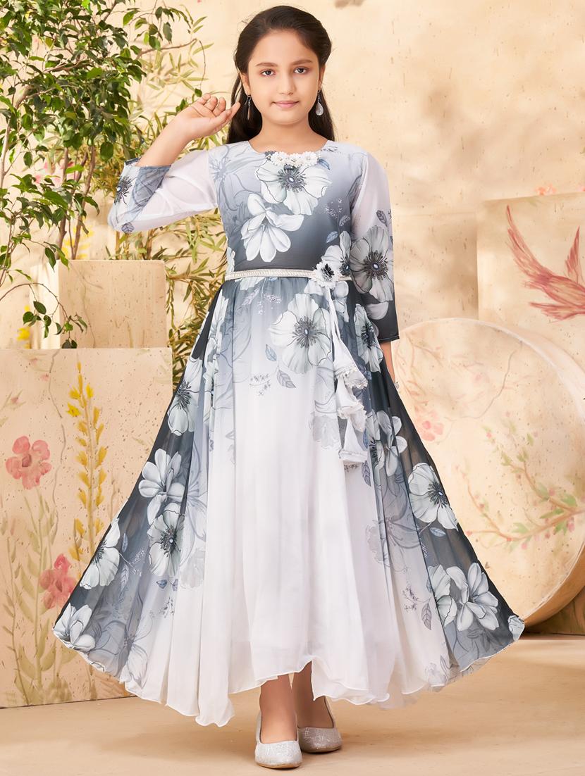 girl cotton blend casual wear frock
