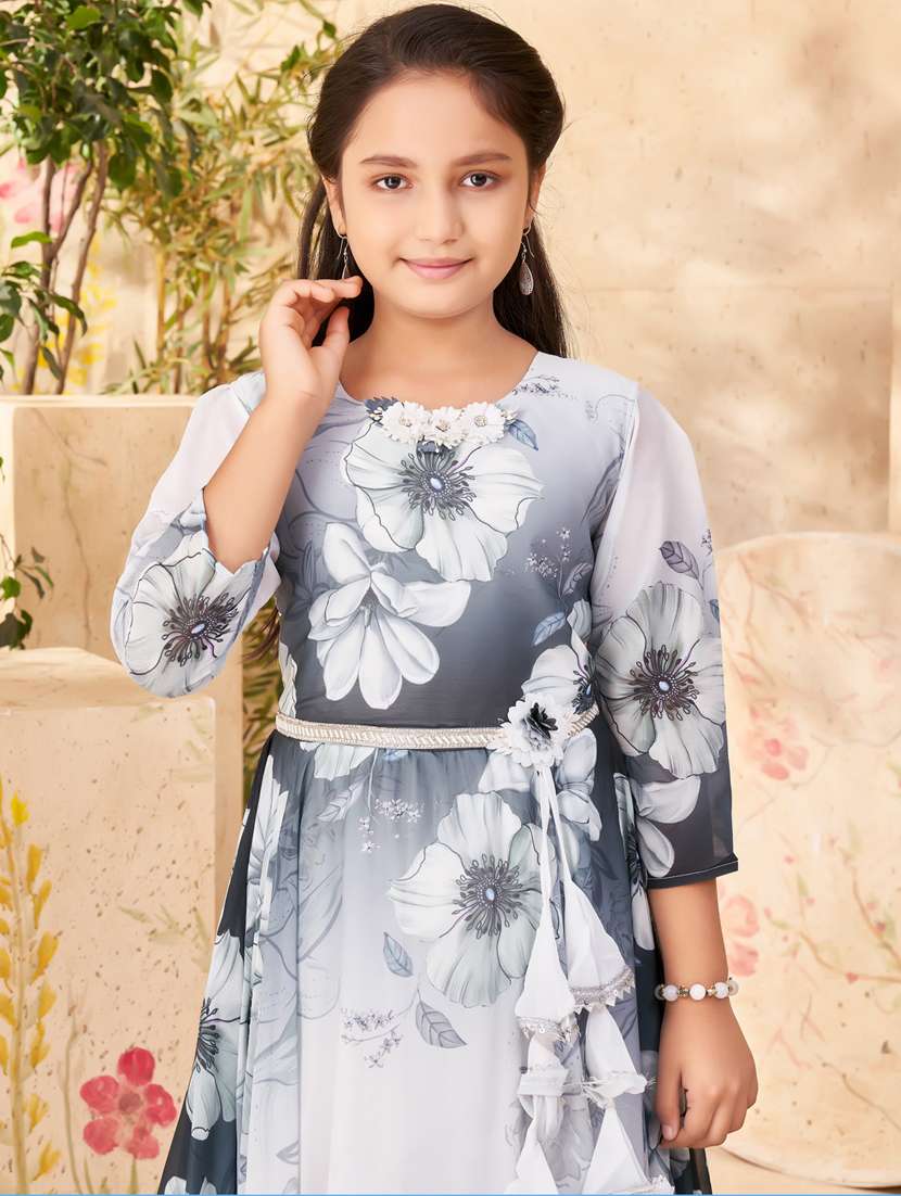 girl cotton blend casual wear frock - 21462344 -  Standard Image - 4