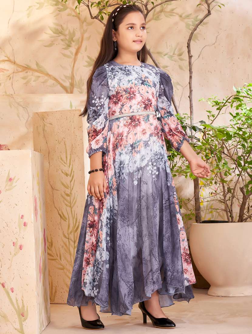 girls multicolored floral printed frock - 21462347 -  Standard Image - 1