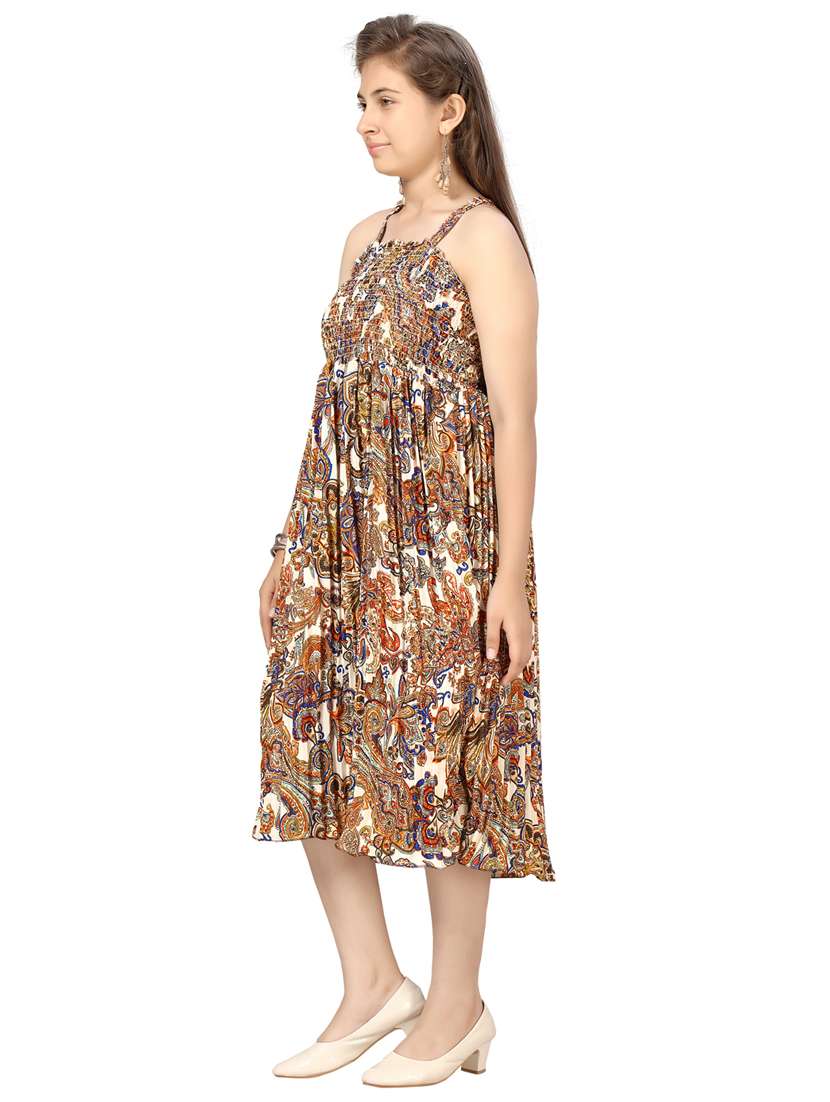 girl cotton blend casual wear frock - 21462448 -  Standard Image - 1