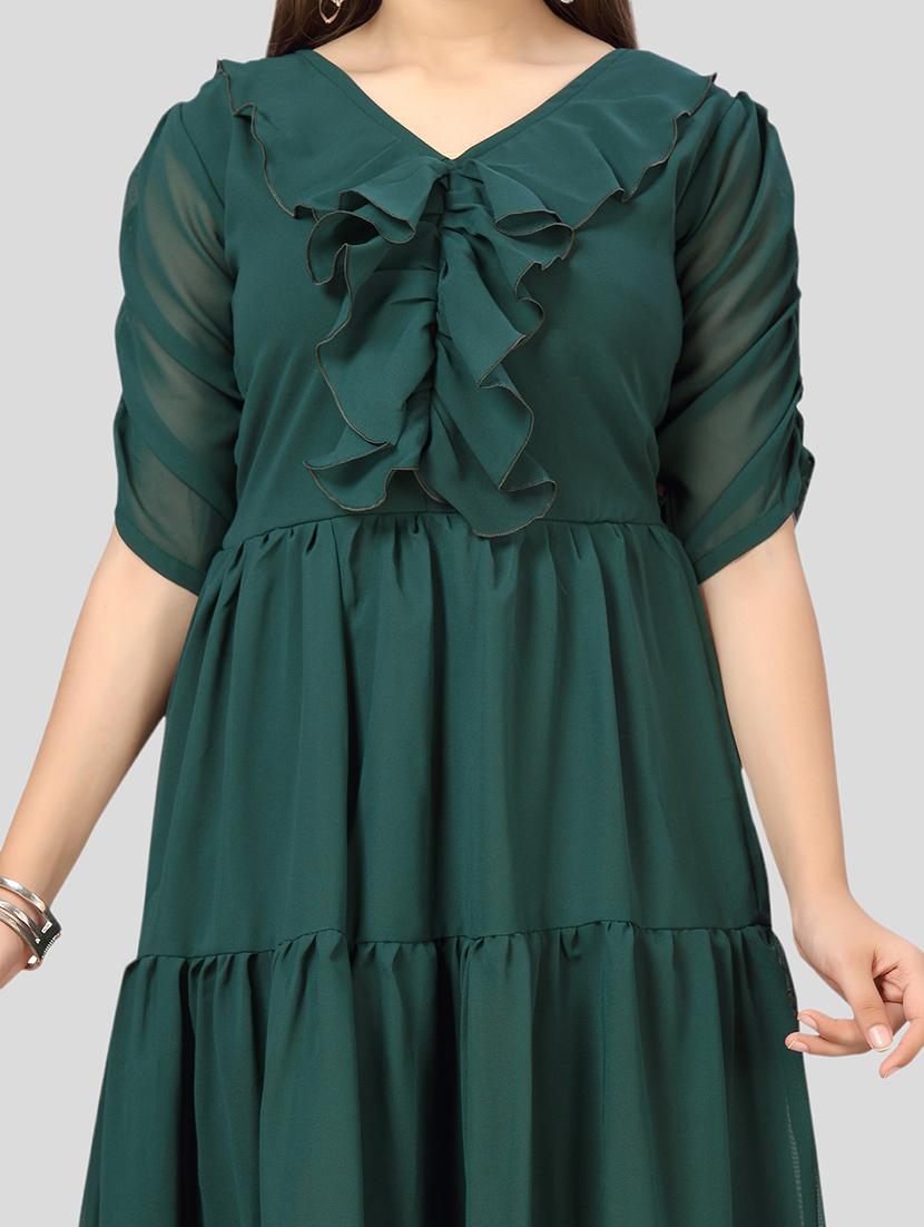 girls full length solid frock - 21462508 - Standard Image - 4