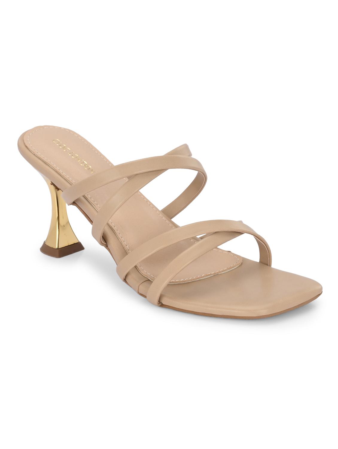 beige synthetic slip on sandals - 21463008 -  Standard Image - 1