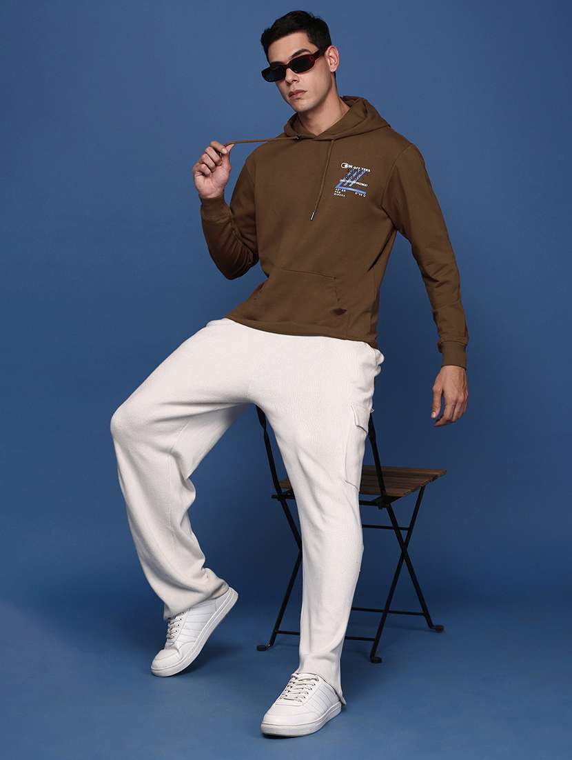 men placement print hooded sweatshirt - 21463191 -  Standard Image - 4