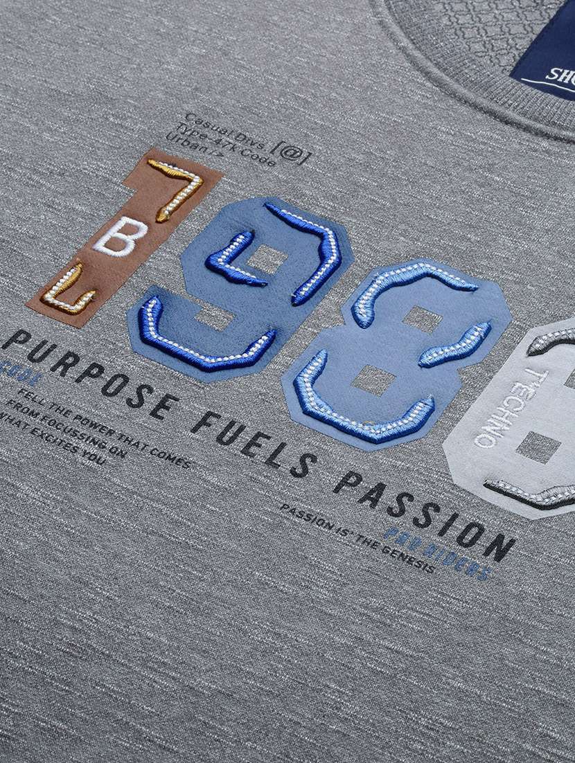 men's round neck printed sweatshirt - 21463195 -  Standard Image - 6