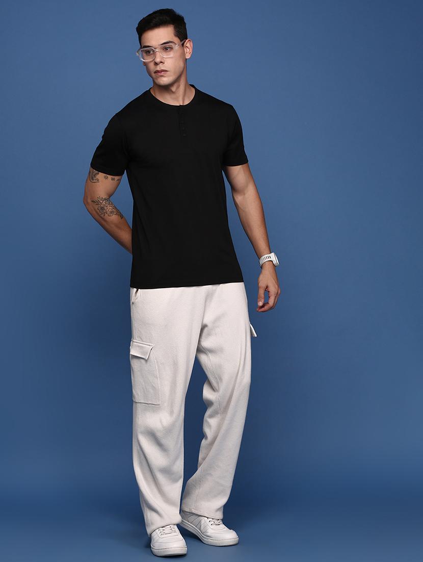 men solid round neck t-shirt - 21463201 - Standard Image - 4