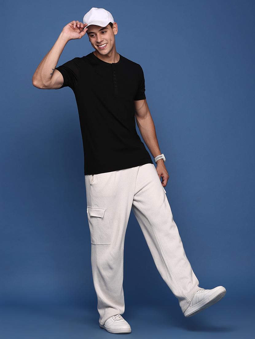 men solid round neck t-shirt - 21463204 - Standard Image - 4