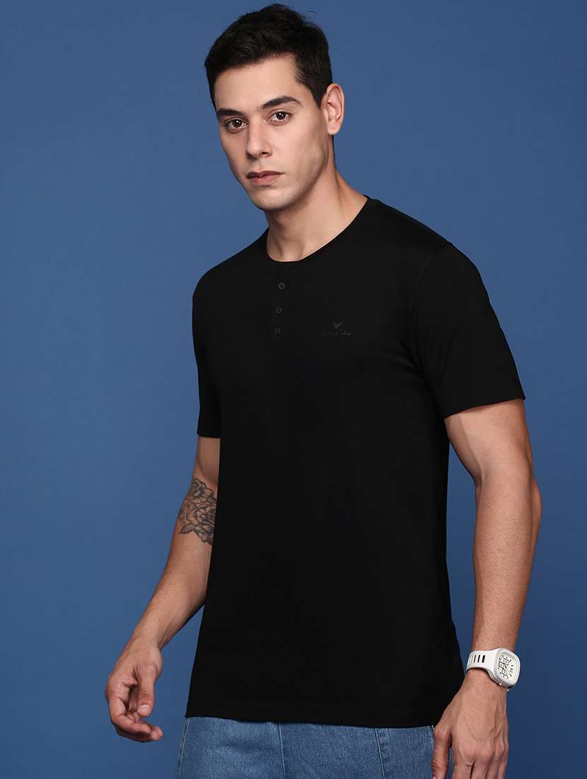 men solid round neck t-shirt - 21463206 -  Standard Image - 1