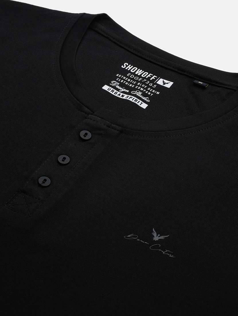 men solid round neck t-shirt - 21463206 -  Standard Image - 6