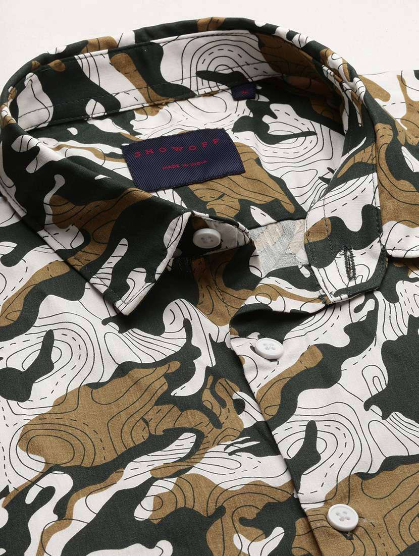 men printed casual shirt - 21463225 - Standard Image - 6