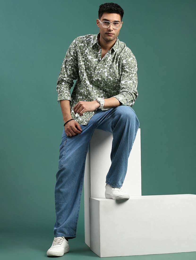 men printed casual shirt - 21463227 -  Standard Image - 4