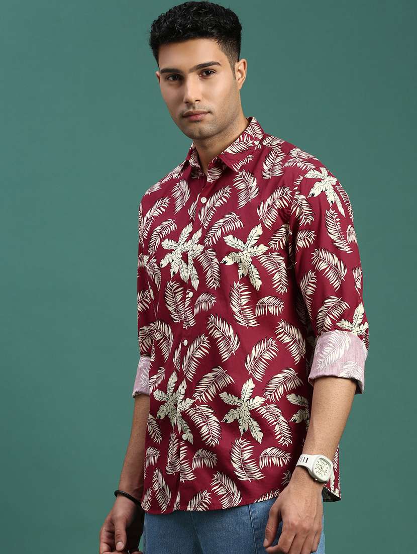 men printed casual shirt - 21463228 -  Standard Image - 1