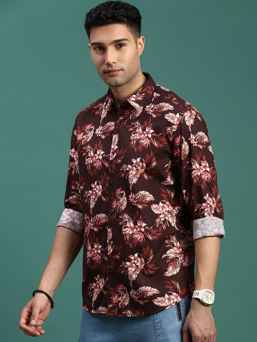 men printed casual shirt - 21463230 -  Standard Image - 1