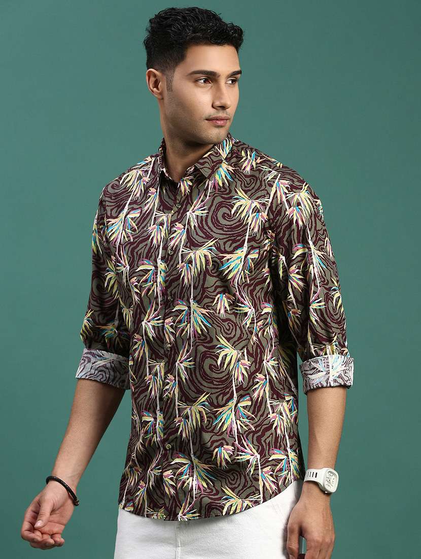men printed casual shirt - 21463231 -  Standard Image - 1