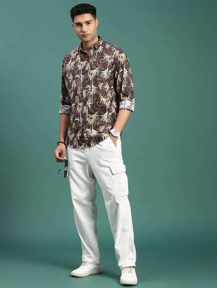 men printed casual shirt - 21463231 -  Standard Image - 4