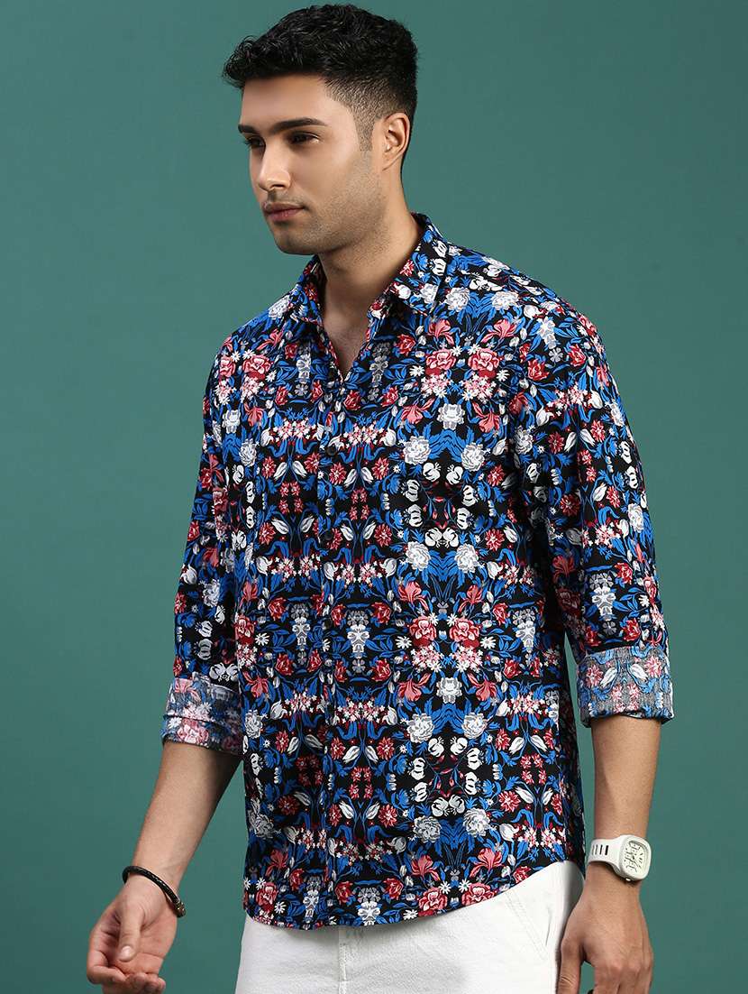 men printed cotton casual shirt - 21463241 -  Standard Image - 1