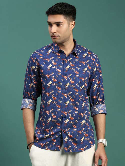 men printed cotton casual shirt - 21463245 -  Standard Image - 0