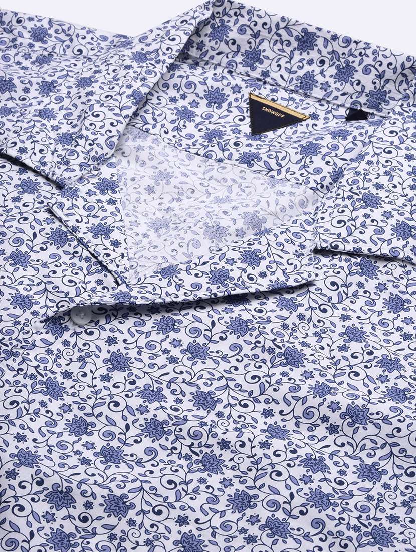 men printed short sleeve casual shirt - 21463252 -  Standard Image - 6