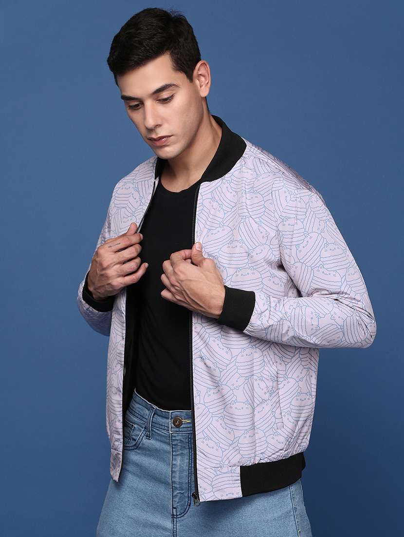 men printed bomber jacket - 21463269 -  Standard Image - 1