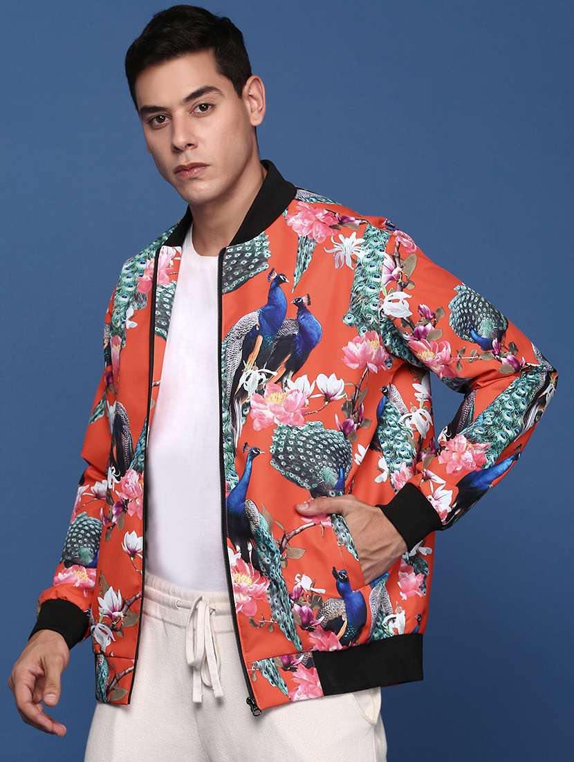men printed bomber jacket - 21463275 -  Standard Image - 1