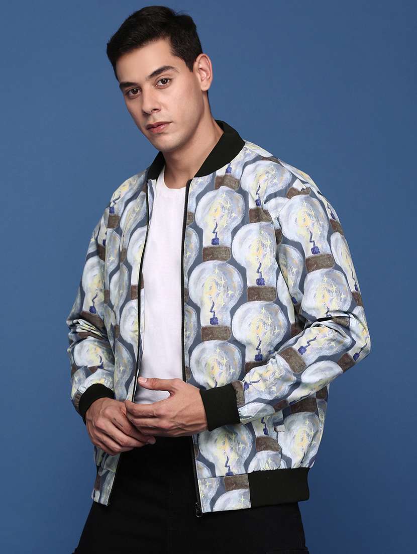 men printed bomber jacket - 21463277 -  Standard Image - 1
