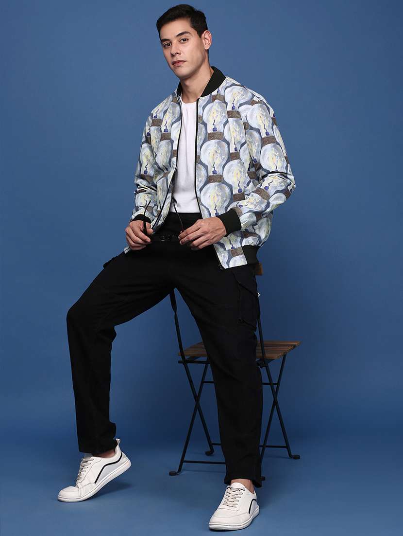 men printed bomber jacket - 21463277 -  Standard Image - 4