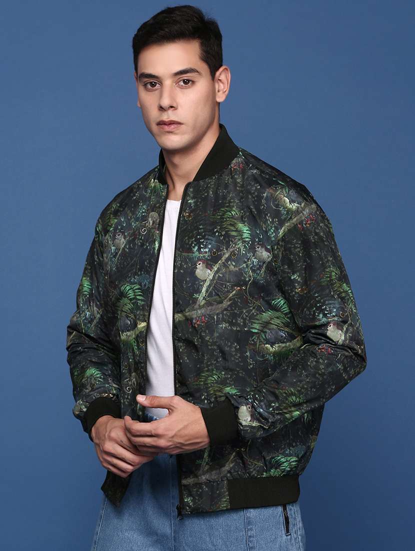 men printed bomber jacket - 21463279 -  Standard Image - 1