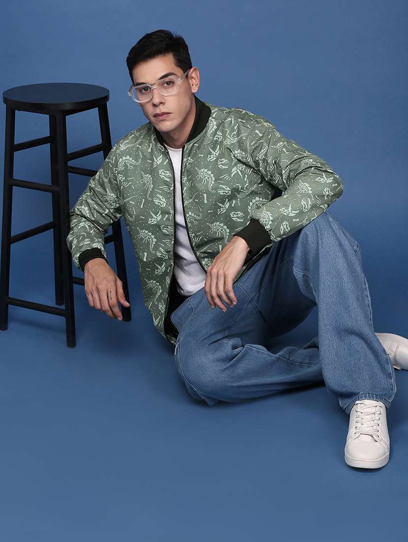 men printed bomber jacket - 21463280 -  Standard Image - 4
