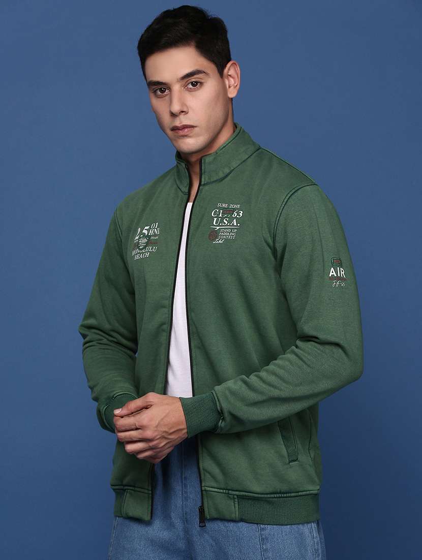 men green long sleeve casual jacket - 21463284 -  Standard Image - 1